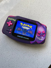 Nintendo Gameboy Advance Game Boy Backlit Modified IPS V2 Led Lcd Gengar Pokémon