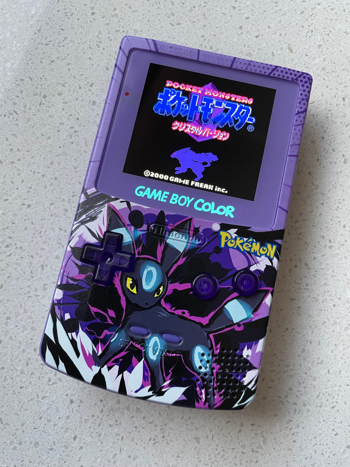 NINTENDO GAME BOY COLOR COLOUR GAME BOY BACKLIT IPS Q5 GBC POKÉMON UMBREON