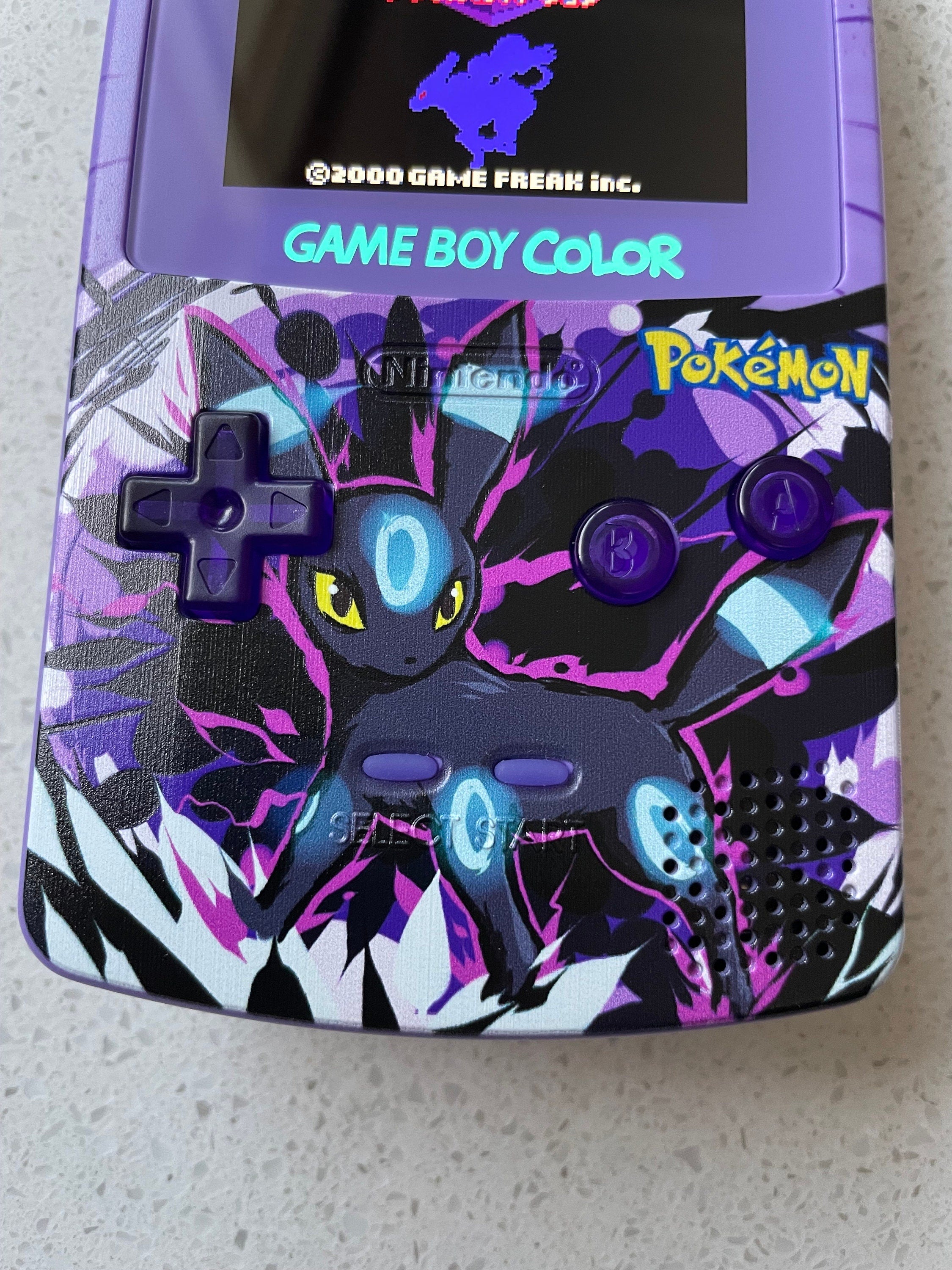 NINTENDO GAME BOY COLOR COLOUR GAME BOY BACKLIT IPS Q5 GBC POKÉMON UMBREON