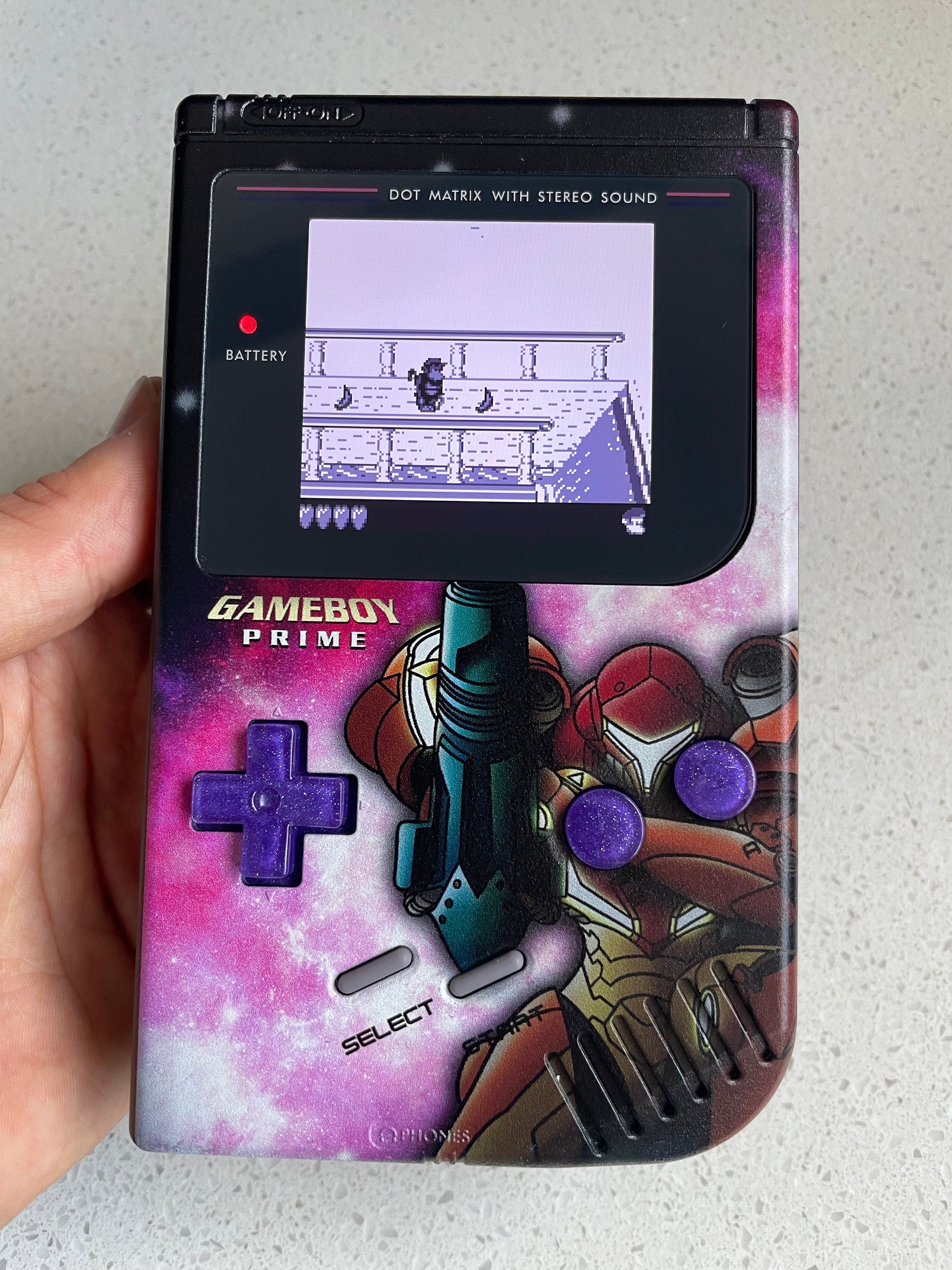 Nintendo Gameboy DMG Game Boy Backlit IPS V2 LCD Play It Loud! Metroid Edition