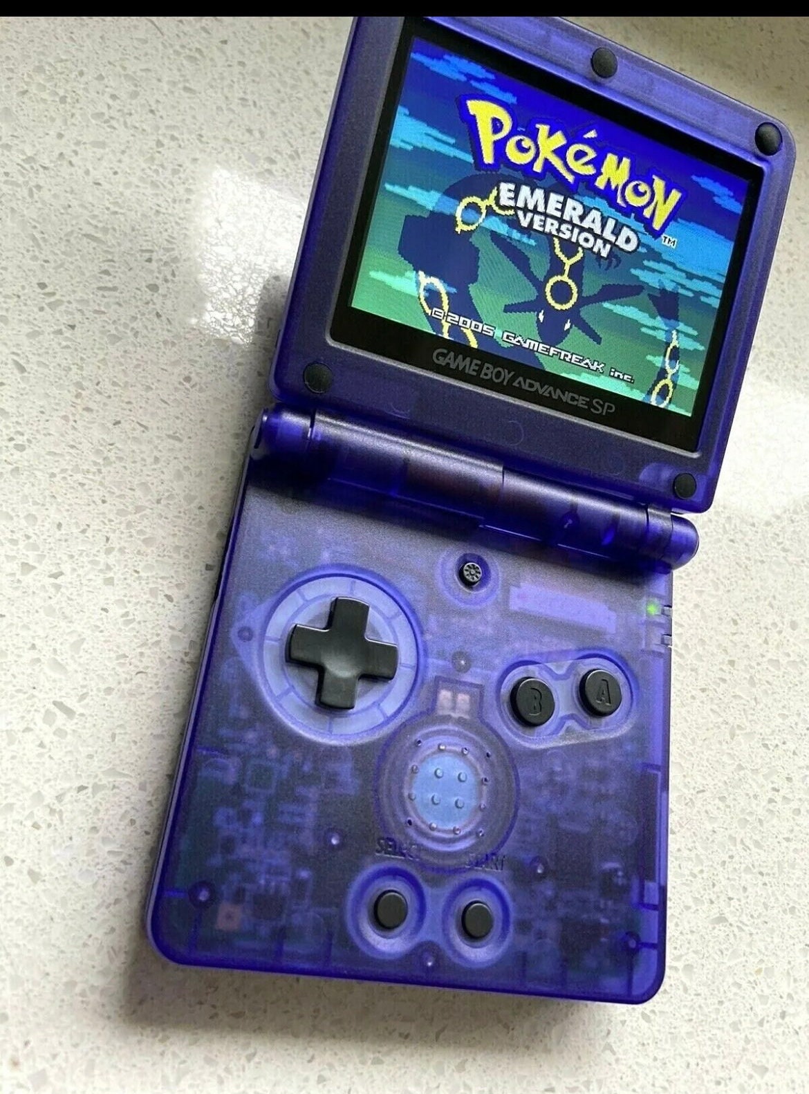 Nintendo Gameboy Advance SP GBA IPS v2 Backlit Lcd Screen Console Ags 101 Clear Purple