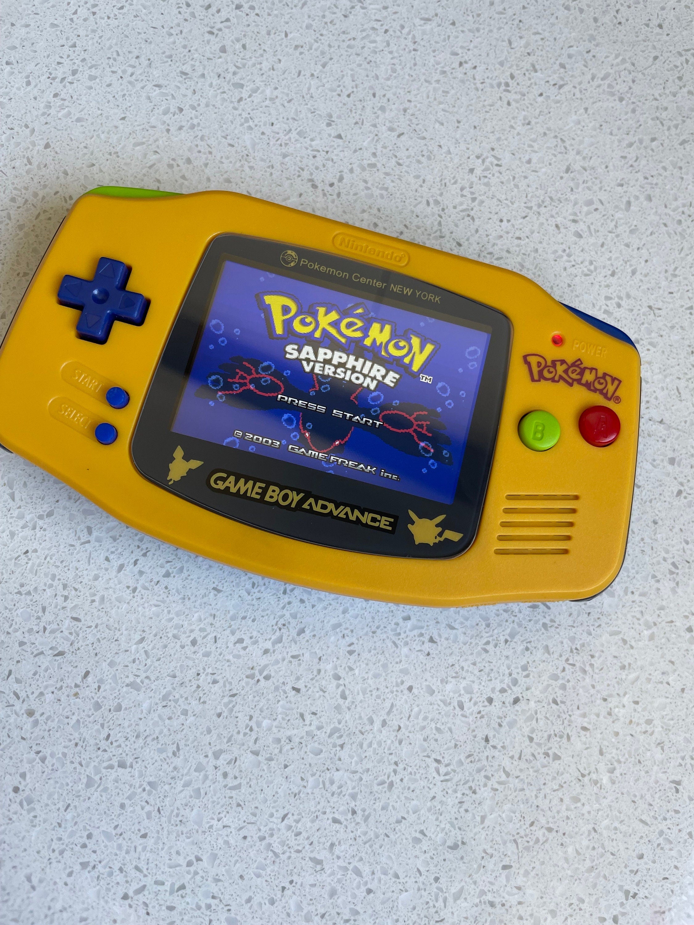 Nintendo Gameboy Advance GBA Game Boy AGB Backlit IPS V5 Pokémon Edition