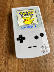 Nintendo Gameboy Color Colour Game Boy Backlit IPS Q5 Laminated GBC WHITE