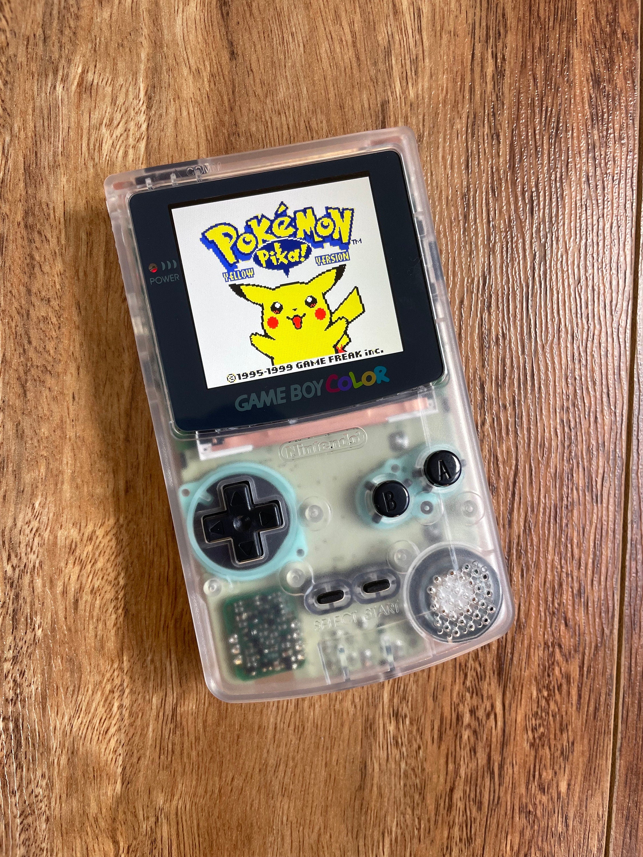 Nintendo Gameboy Color Game Boy Colour Backlit Modified IPS Q5 V2 Led Lcd Clear Ice