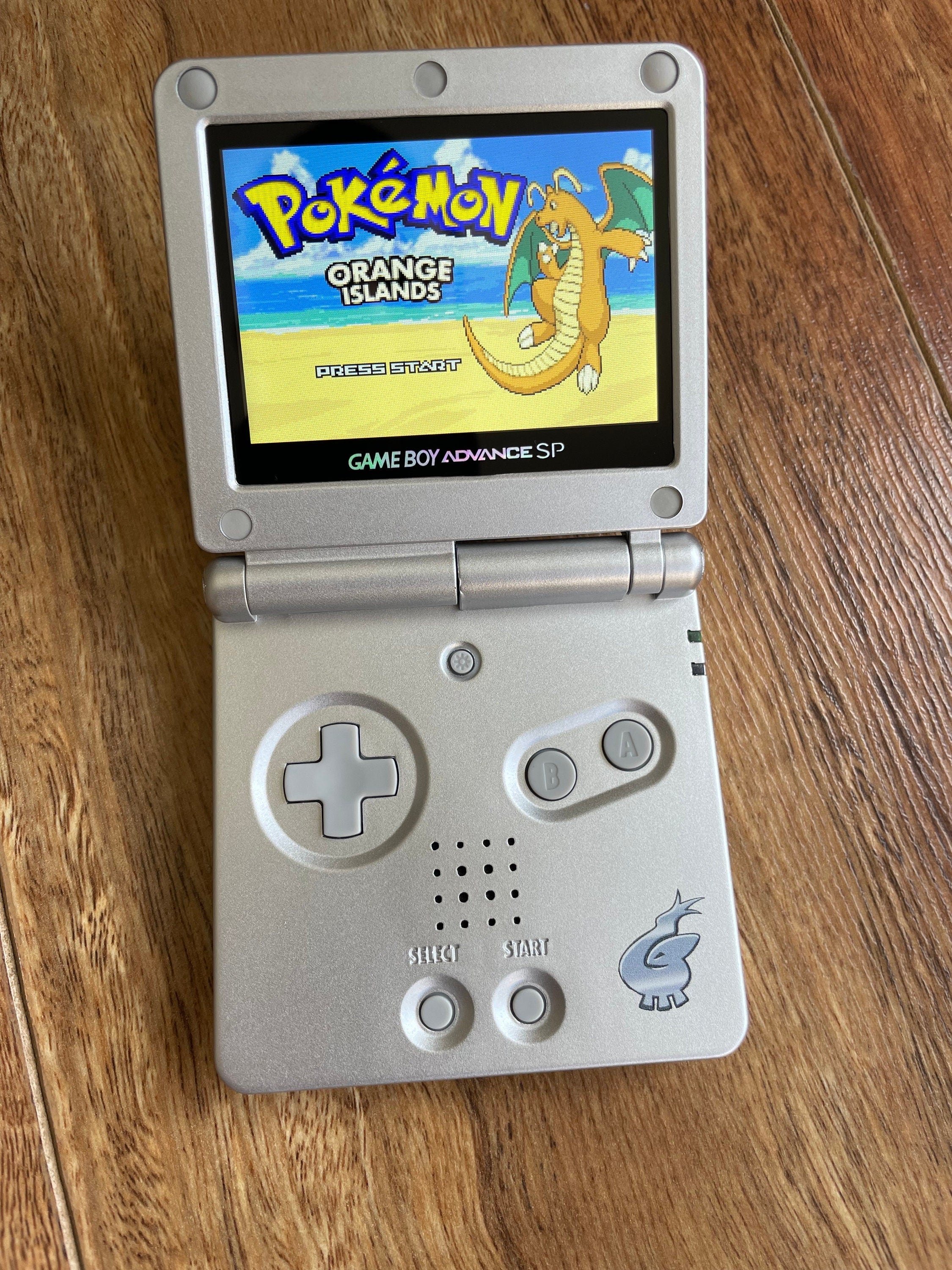 NINTENDO GAME BOY ADVANCE SP GBA IPS BACKLIT LCD CONSOLE AGS 101 UV PRINT LUGIA POKEMON