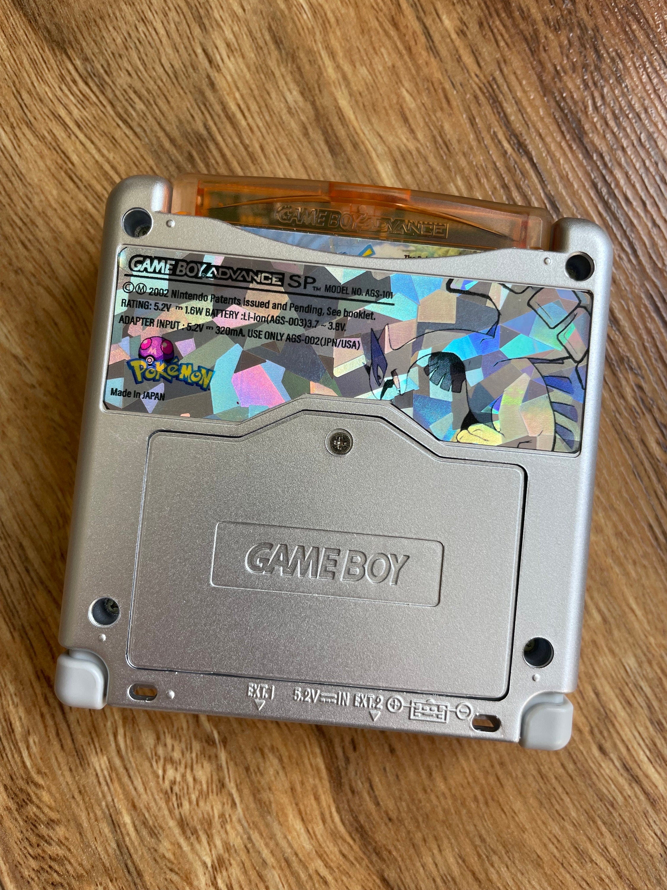 NINTENDO GAME BOY ADVANCE SP GBA IPS BACKLIT LCD CONSOLE AGS 101 UV PRINT LUGIA POKEMON