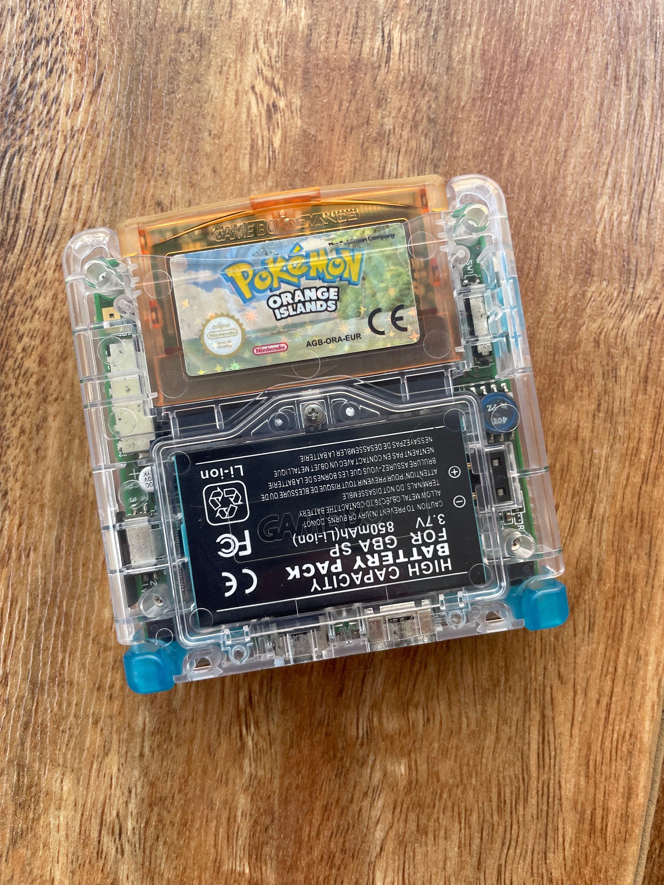 NINTENDO GAME BOY ADVANCE SP GBA IPS V5 BACKLIT LCD CONSOLE AGS 101 DRAGONITE