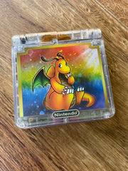 NINTENDO GAME BOY ADVANCE SP GBA IPS V5 BACKLIT LCD CONSOLE AGS 101 DRAGONITE