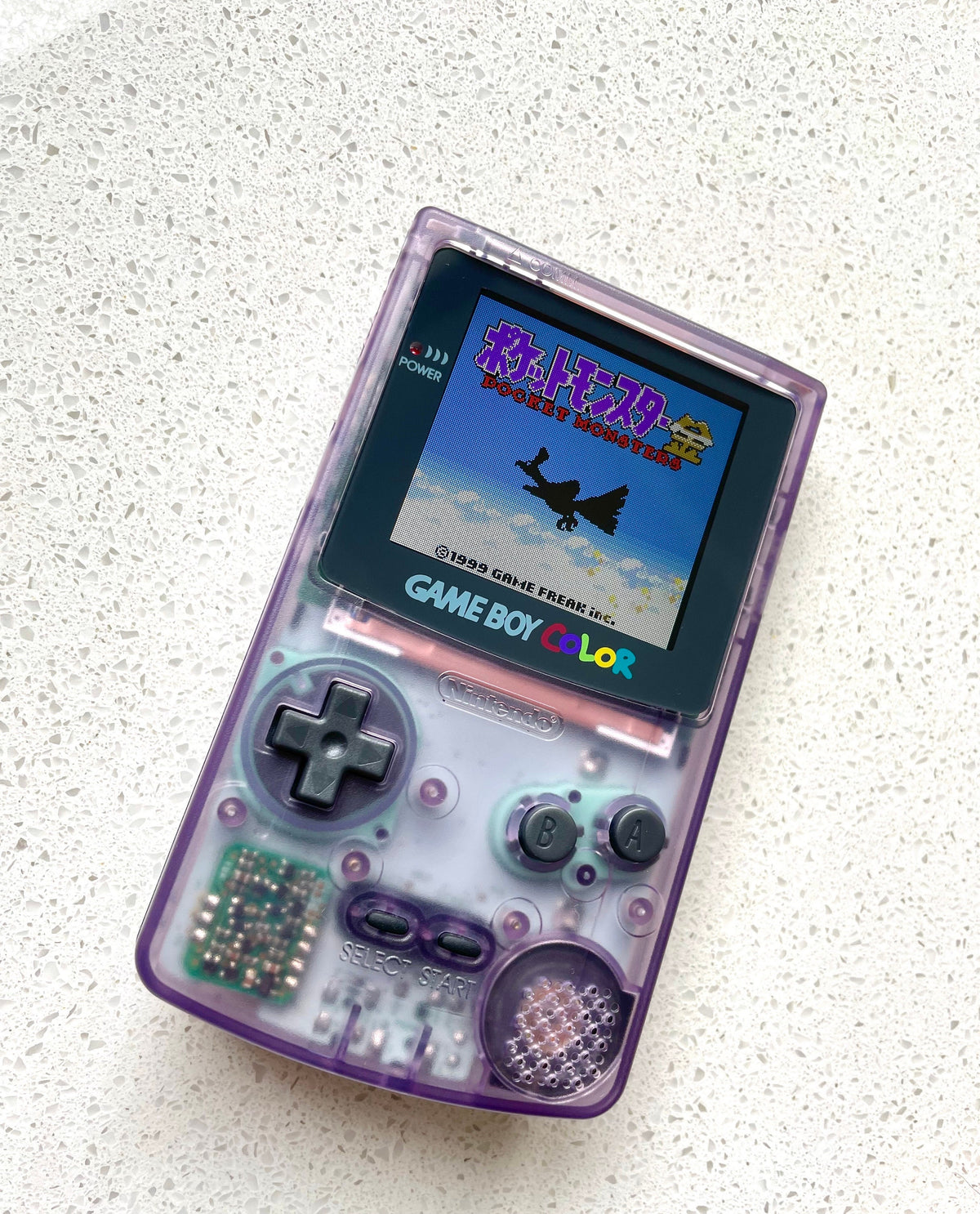 Nintendo Gameboy Color Game Boy Colour Backlit Modified IPS Q5 V2 Led Lcd Atomic Purple