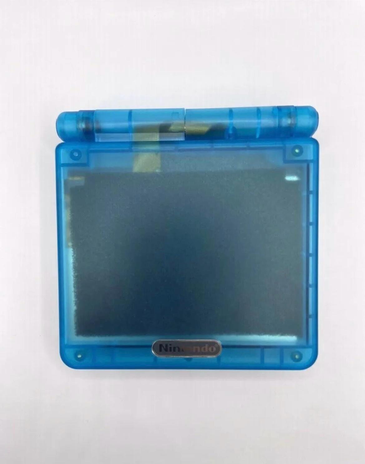Nintendo Gameboy Advance SP GBA IPS v2 Backlit Lcd Screen Console Ags 101 Clear Blue Glow