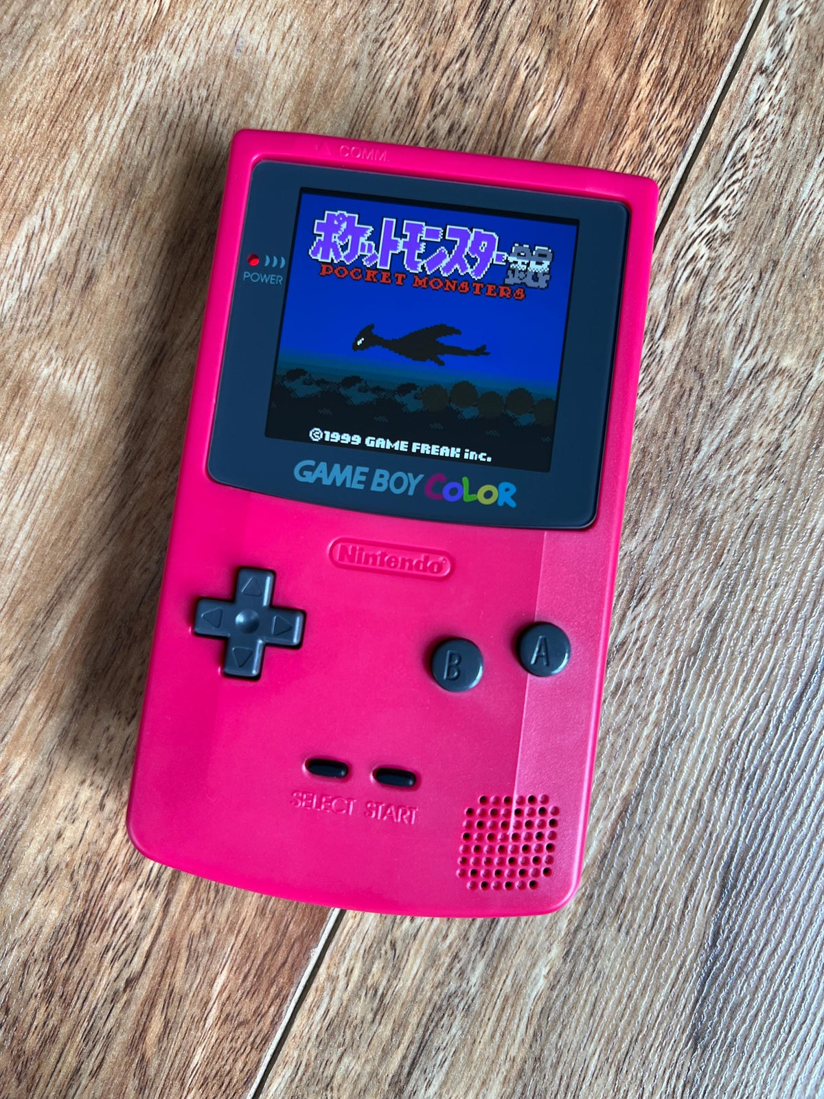 Nintendo Gameboy Color Colour Game Boy BACKLIT IPS Q5 Laminated GBC Berry Red