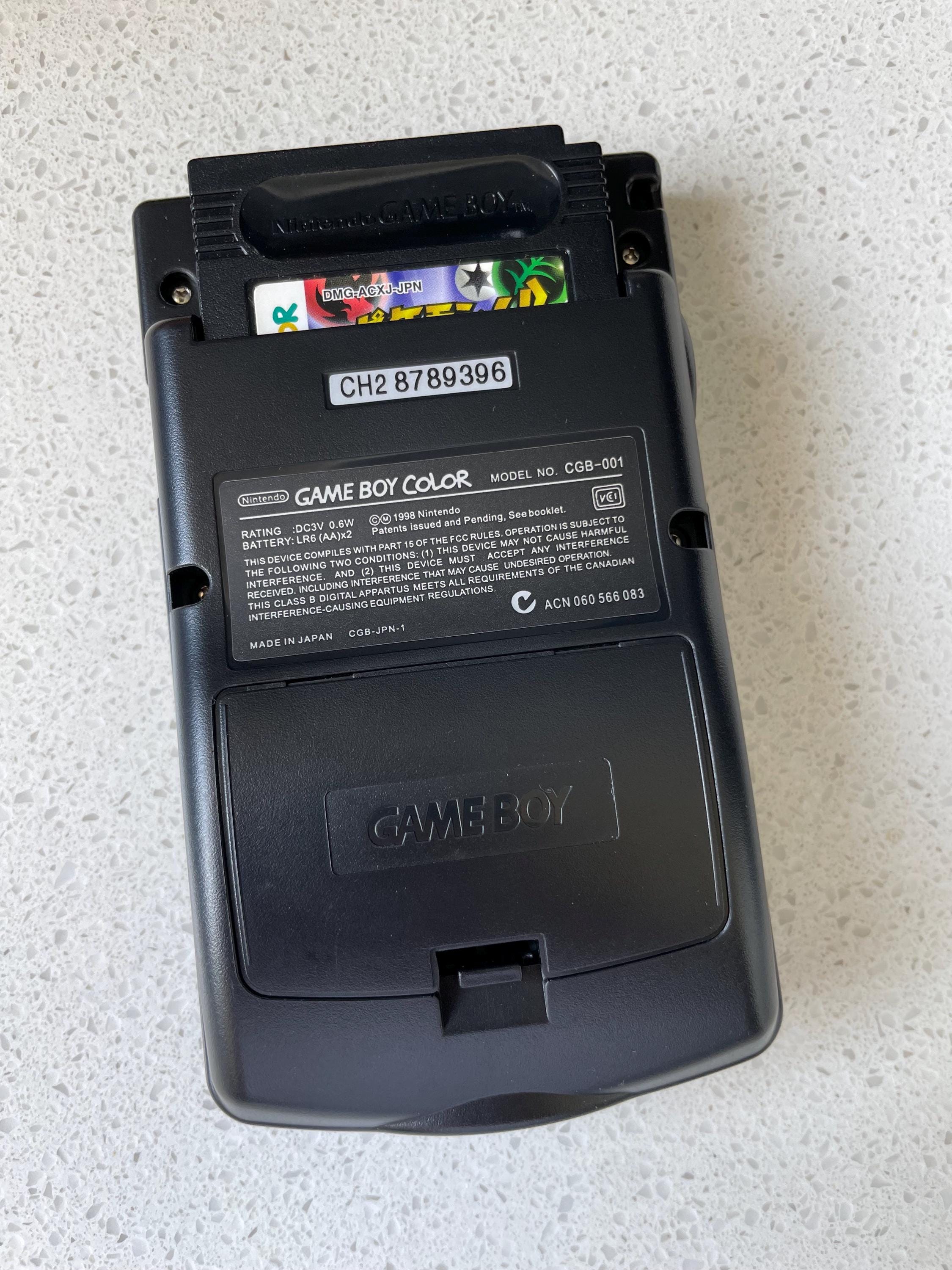 Nintendo Gameboy Color Colour Game Boy Backlit IPS Q5 Laminated GBC Triple Black