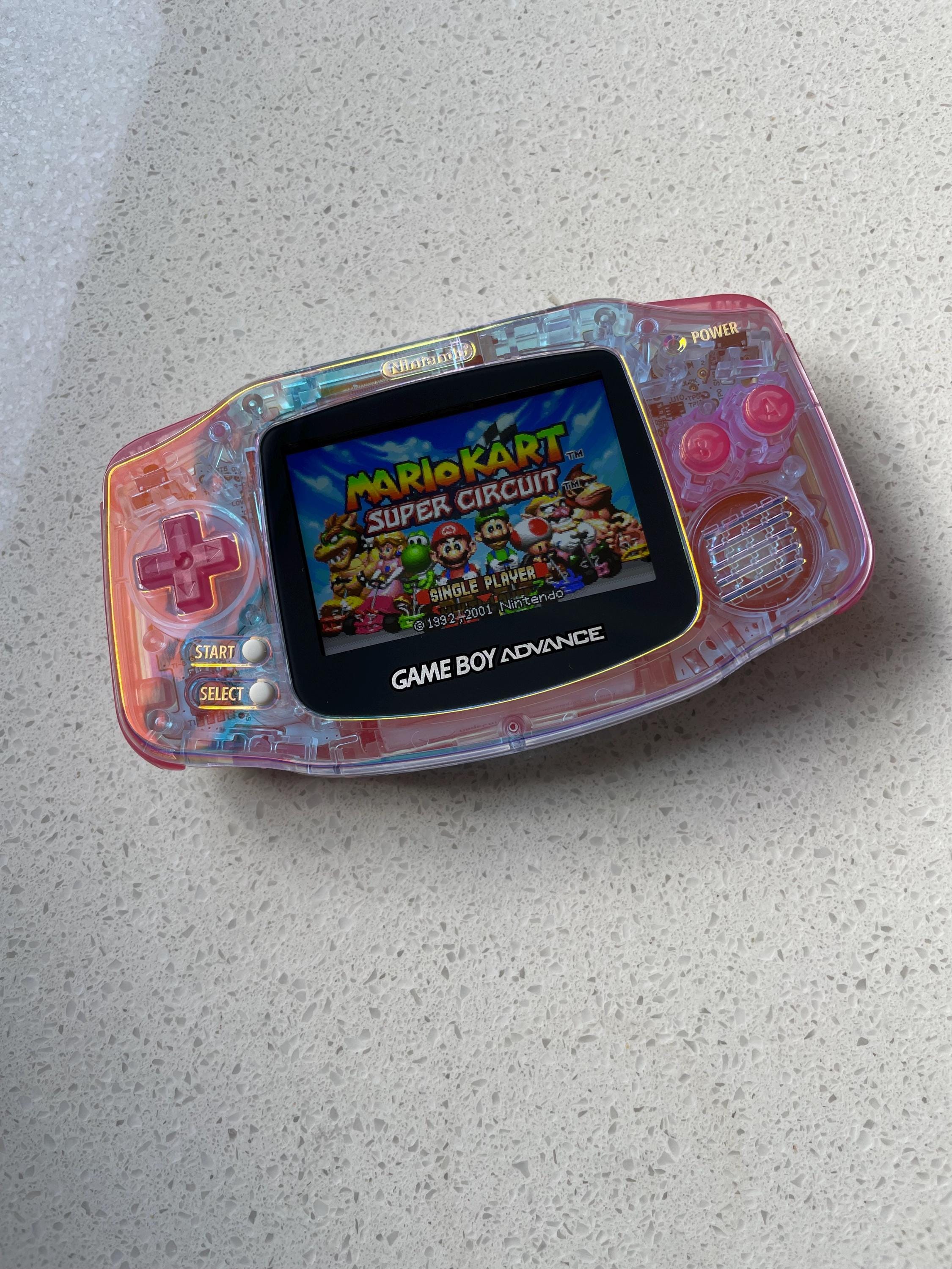 Nintendo Gameboy Advance GBA Game Boy AGB Backlit IPS V5 Crystal Clear Iridescent Aurora Pearlscent
