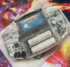 Nintendo Gameboy Advance Game Boy Backlit Modified IPS Q5 V2 Led Lcd Crystal Mirror Clear White
