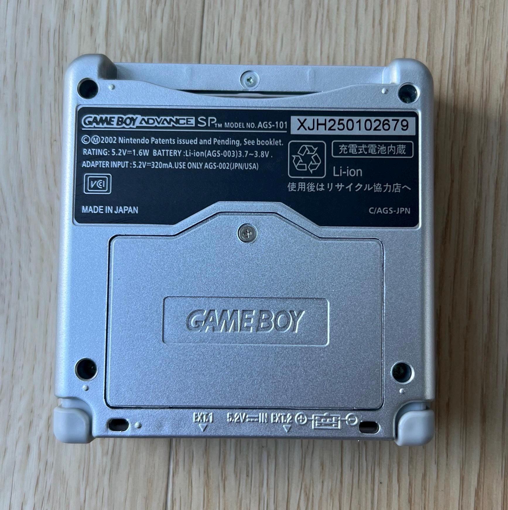 Nintendo Gameboy Advance SP GBA IPS Backlit lcd Console ags 101 Platinum Silver