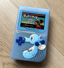 Nintendo Gameboy Advance SP-DMG IPS V5 Custom Console Pokemon Horsea