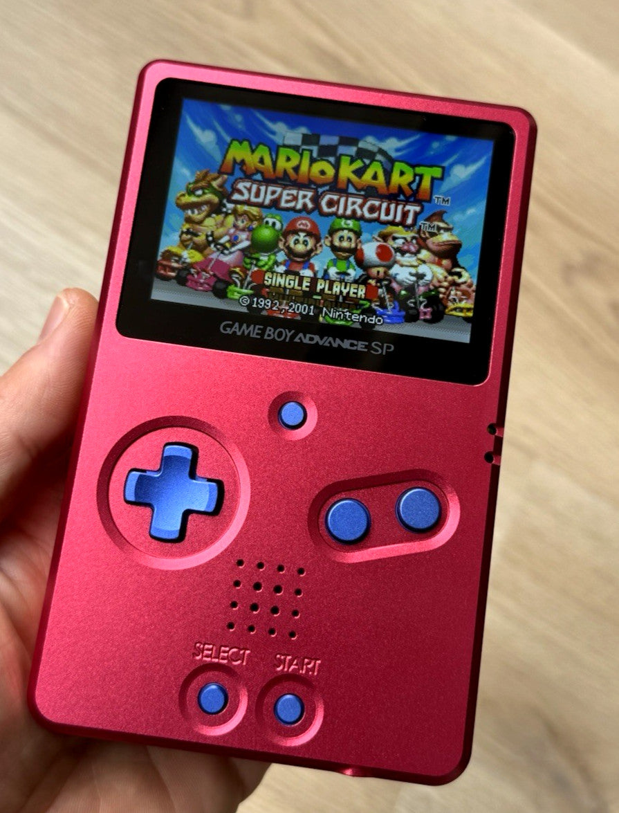 Nintendo Gameboy Advance SP GBA IPS V5 Backlit Console AGS101 BOXY PXL UNHINGED