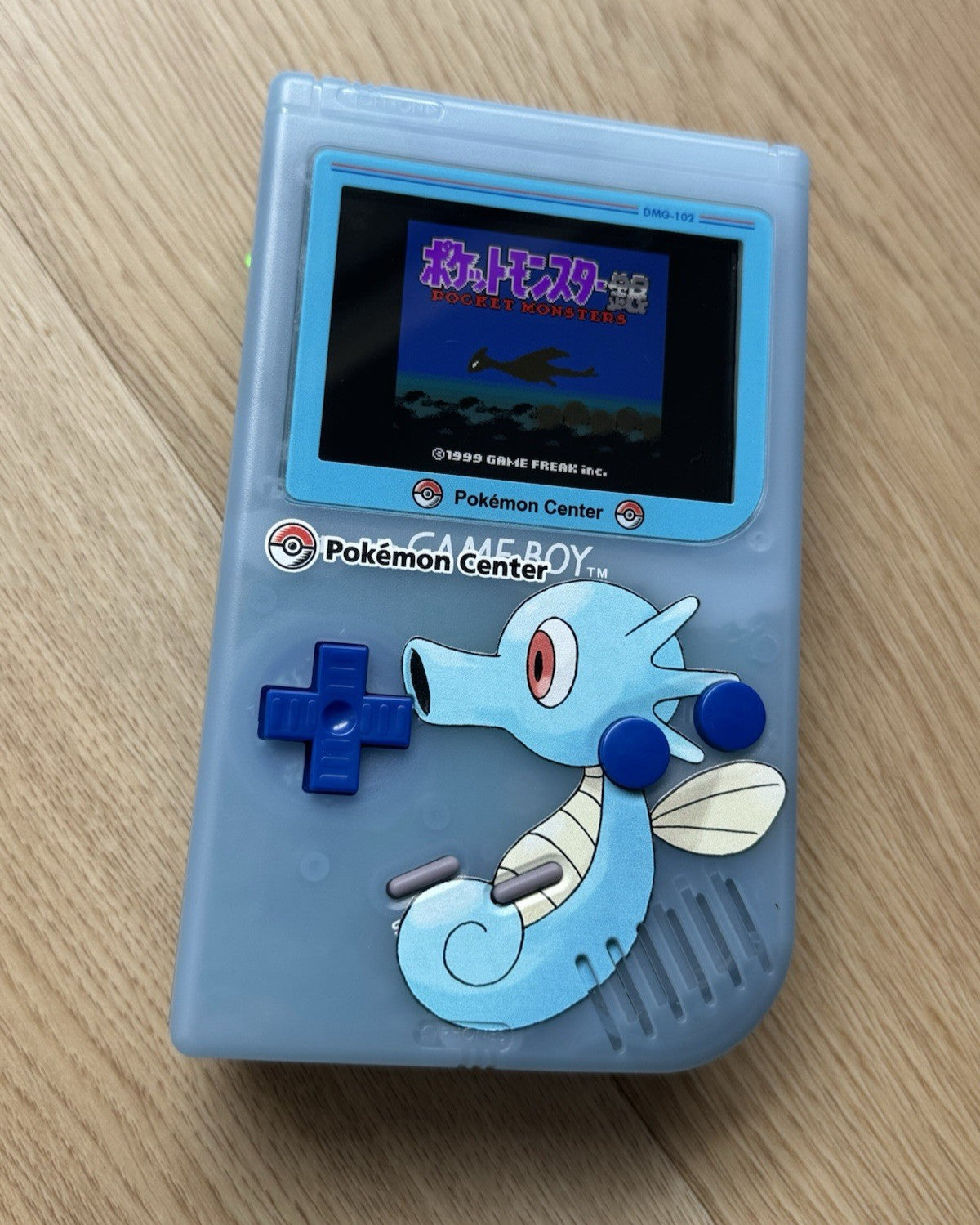 Nintendo Gameboy Advance SP-DMG IPS V5 Custom Console Pokemon Horsea